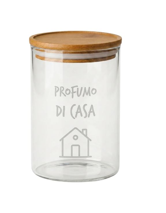 Barattolo in vetro con scritta spiritosa