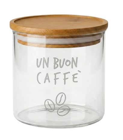 Barattolo in vetro con scritta spiritosa